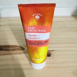 Bolero Clay Facial Mask Mango + Vitamin C 3 fl Oz Relax Nourishing Skin